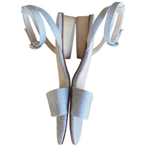 Enzo Angiolini NWT Grey Strappy Sandals 6.5 - Picture 7 of 12